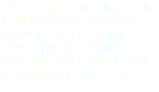 Remote diagnostics allow Cosine to address issues and resolve problems. Remote support reduces printer down time and allows our service team to keep an eye on your printer 24x7! 